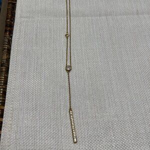 Judith Ripka Y Necklace with Hanging Bar